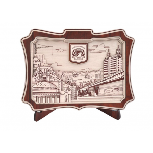 Плакетка "Виды Новосибирска" (3D-конструкция) - арт.ev1093.1