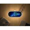 Ночник с беспроводной зарядкой и RGB подсветкой Miracle, 15 Вт, белый