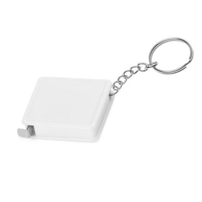 Брелок-рулетка Tape, белый-S