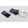 Беспроводное зарядное устройство "Sticky SOFTTOUCH", 10000 mAh с подсветкой логотипа и присосками, цвет черный