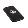 Беспроводное зарядное устройство "Sticky SOFTTOUCH", 10000 mAh с подсветкой логотипа и присосками, цвет черный