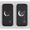 Беспроводное зарядное устройство "Sticky SOFTTOUCH", 10000 mAh с подсветкой логотипа и присосками, цвет черный