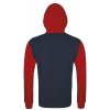 Толстовка на молнии Silver 280 темно-синяя с красным