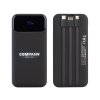 Зарядное (22.5W) устройство "Grade SOFTTOUCH" 10000 mAh с подсветкой логотипа, встроенными кабелями и цифровым индикатором заряда, цвет черный