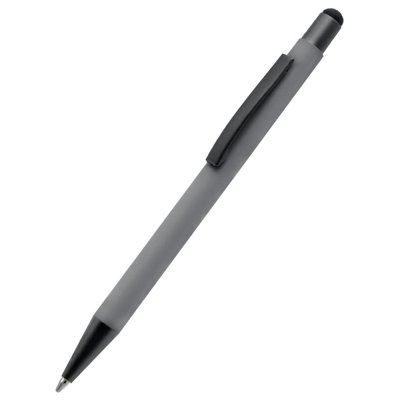 Ручка металлическая Story софт-тач, светло-серая