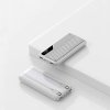 Зарядное устройство "Connect" 10000 mAh со встроенными Type-C/Lightning кабелями, цвет белый с серым
