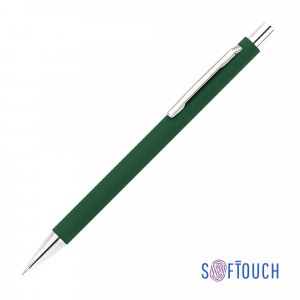 Ручка шариковая "Trade", покрытие soft touch, цвет темно-зеленый