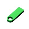 USB 2.0-флешка на 4 Гб с мини чипом и круглым отверстием, зеленый