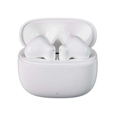 Наушники ECHO беспроводные без амбушюр, пластиковый корпус, белые