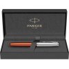 Ручка-роллер Parker «Sonnet Essentials Orange SB Steel CT», оранжевый, серебристый