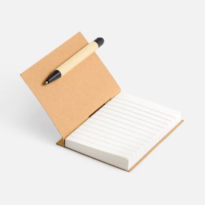 Мини-блокнот Eco Light с ручкой с черными элементами, ver.2 Мини-блокнот Eco Light с ручкой с черными элементами, ver.2