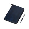 Бизнес-блокнот на молнии А5 Fabrizio с RFID защитой и ручкой, синий