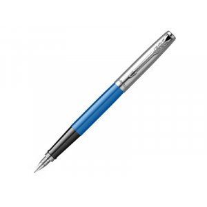 Ручка перьевая Parker Jotter Originals, F, серебристый, черный, синий