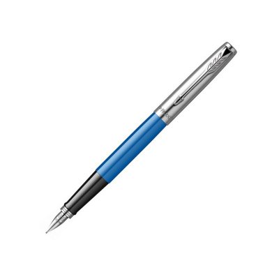 Ручка перьевая Parker Jotter Originals, F, серебристый, черный, синий