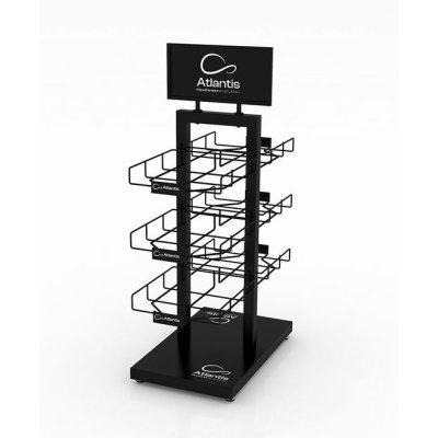 Стойка настольная_ATLANTIS BLACK RETAIL DOUBLE SIDE DISPLAY