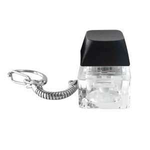 Брелок PUSH ME с LED подсветкой, чёрный