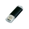 USB 2.0- флешка на 16 Гб с прозрачным колпачком, черный