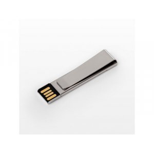 USB 2.0- флешка на 512 Мб «Зажим», серебристый