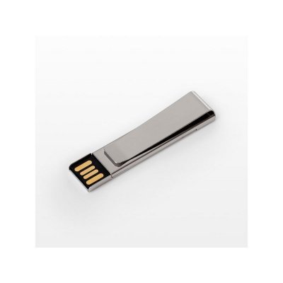 USB 2.0- флешка на 512 Мб «Зажим», серебристый