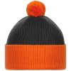 Шапка Snappy, темно-серый (антрацит) с оранжевым