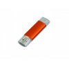 USB 2.0/micro USB- флешка на 16 Гб, оранжевый