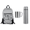 Подарочный набор с термосом и кружкой, серебристый/серый Подарочный набор с термосом и кружкой, серебристый/серый