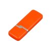 Флешка промо прямоугольной формы c оригинальным колпачком, 8 Гб, оранжевый