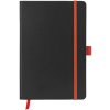 Блокнот ColorNote Black, твердая обложка A5, 80 листов, черный с оранжевым