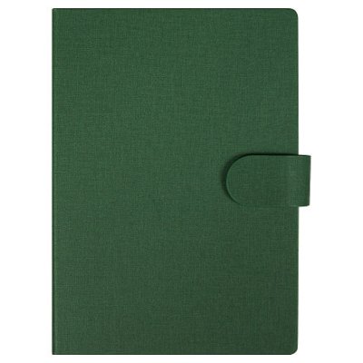 Блокнот А5 Tasmania, в твердой обложке со стикерами в линейку, зеленый