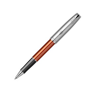 Ручка-роллер Parker «Sonnet Essentials Orange SB Steel CT», оранжевый, серебристый