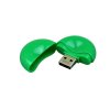 USB 2.0- флешка промо на 8 Гб круглой формы, зеленый