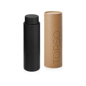 Вакуумный термос с двойными стенками и медным слоем Torso, 480 мл, черный