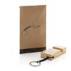 Бамбуковая мини-подставка для телефона Standkey с кольцом для ключей Бамбуковая мини-подставка для телефона Standkey с кольцом для ключей