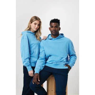 Худи Iqoniq Yoho из переработанного хлопка, свободный крой, унисекс, 340 г/м²