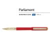 Ручка пластиковая шариковая Parliament, 0,7 мм, синие чернила, красный/золотистый