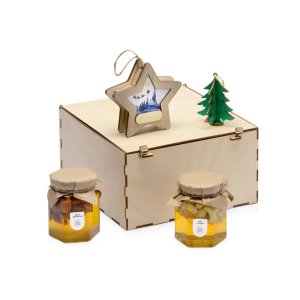 Подарочный набор Decoration Deluxe с двумя видами меда Подарочный набор Decoration Deluxe с двумя видами меда