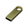 USB 3.0-флешка на 64 Гб с мини чипом и круглым отверстием, золотистый