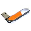 USB 2.0- флешка на 8 Гб в виде карабина, оранжевый/серебристый