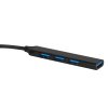 USB-хаб Link с коннектором 2-в-1 USB-C и USB-A, 2.0/3.0, черный