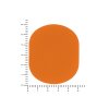 ПАТЧ ОВАЛ soft-touch (оранжевый ) 6,0 х 5,0 см