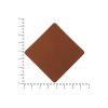 ПАТЧ РОМБ nubuk (коричневый ) 7,6 х 7,6 см