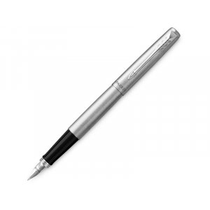 Ручка перьевая Parker Jotter Stainless, M, серебристый, черный