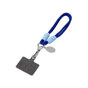 Брелок-браслет Bohemian c тканевым держателем для телефона, синий Брелок-браслет Bohemian c тканевым держателем для телефона, синий