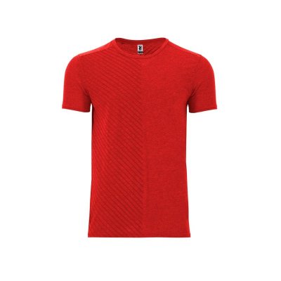 Футболка Baku мужская, меланжевый красный