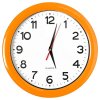 Часы настенные "ПРОМО" разборные ; оранжевый,D28,5 см; пластик
