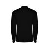Рубашка поло Estrella мужская с длинным рукавом, черный