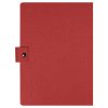 Блокнот А5 Tasmania, в твердой обложке со стикерами в линейку, красный