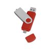 USB/micro USB-флешка на 16 Гб «Квебек OTG», красный