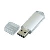 USB 2.0- флешка на 8 Гб с прозрачным колпачком, серебристый