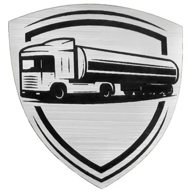 Шильд-наклейка транспорт, серебро